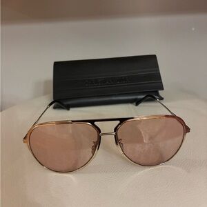 Dior Gold and Pink Aviator Glasses